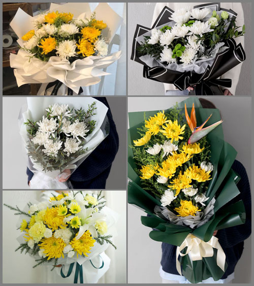 河南开封鼓楼区新华街道白事花束代送
